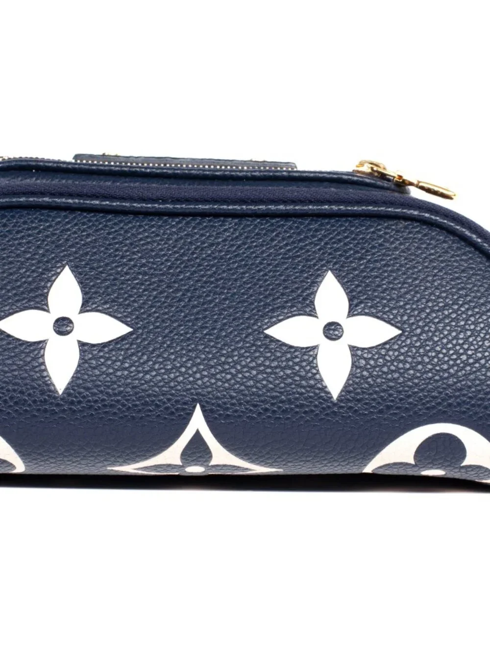 Authentic Louis Vuitton Empreinte Monogram Giant Mini By The Pool Bumbag Navy - Picture 6 of 9